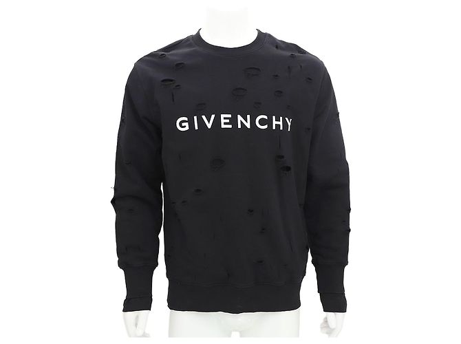 Givenchy Sudadera oversized con logo desgastado para hombres