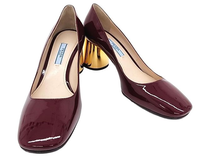 Prada Lackschuhe Rot 