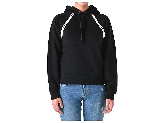 Burberry Oversized Hoodie Schwarz mit Logo