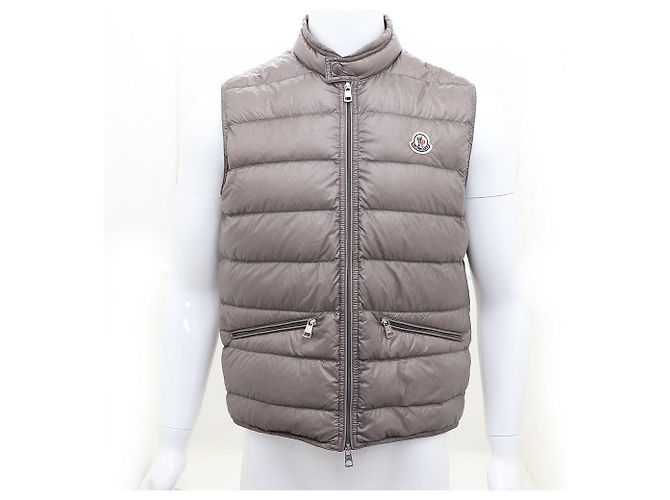 Moncler Gray Gui Herren Steppweste Braun
