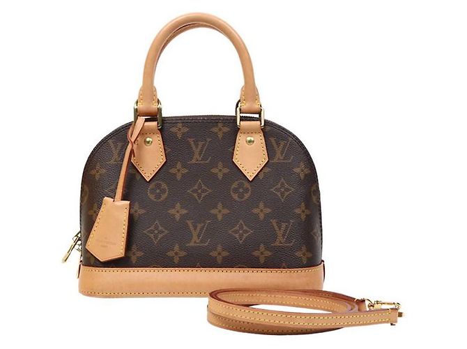Louis Vuitton Bolsa Alma Monogram Marrom