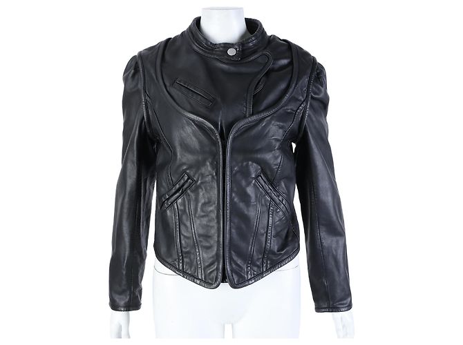Lederjacke Isabel Marant Schwarz
