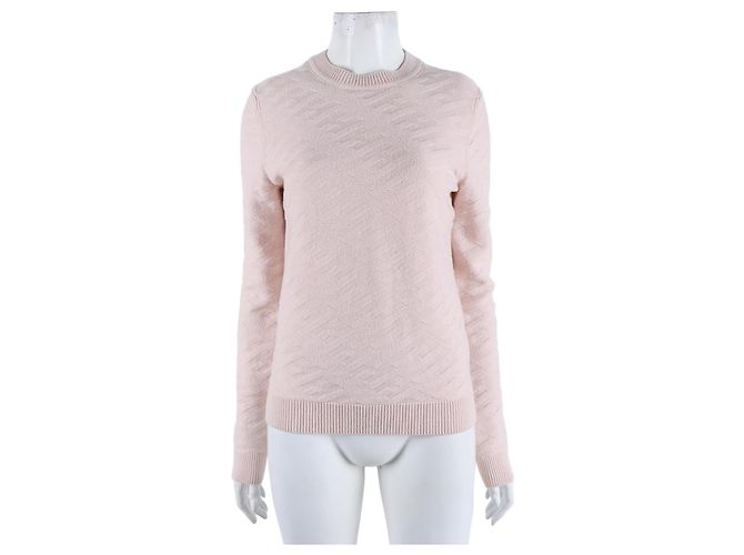 Langarm-Strickpullover von Hermès Pink 