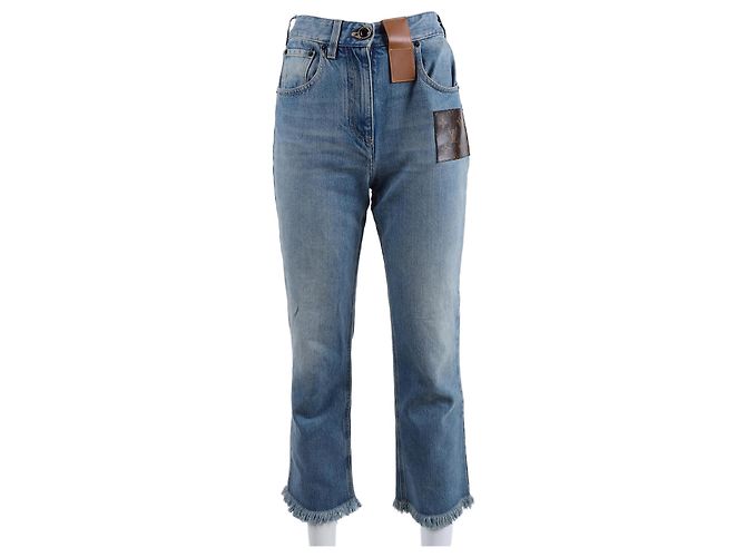 Calças de denim Louis Vuitton Azul