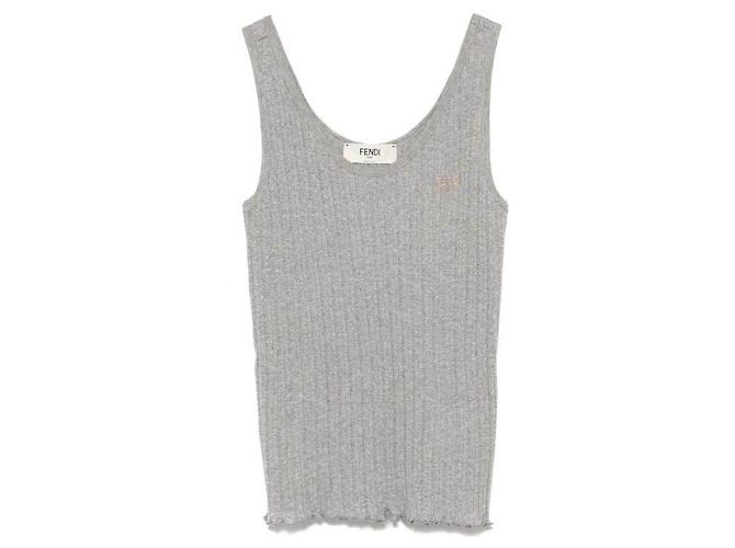 Fendi Hellblaues Jersey-Top