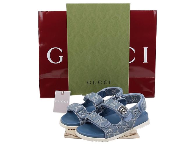 Gucci Sandali Double Blu 