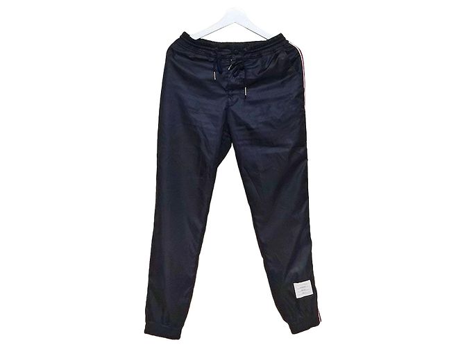 Thom Browne Ripstop RWB Stripe Track Pants Blue