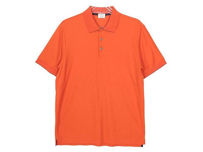 Hermès Größe des Technischen Poloshirts Orange 