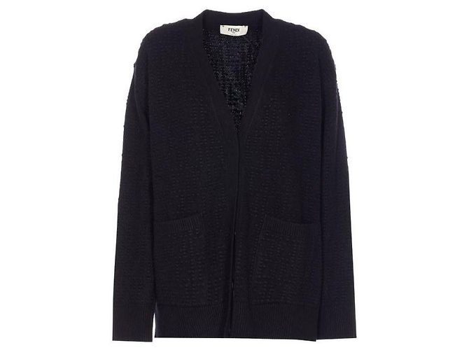 Fendi Cardigan en cachemire Noir