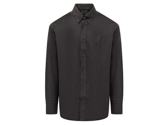 Givenchy Embroidered Logo Button Down Shirt