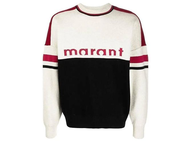 Isabel Marant Jacquard-Pullover Schwarz 