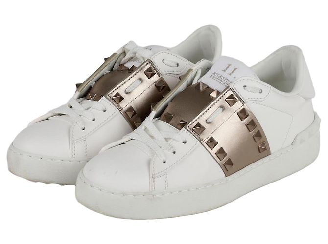 Valentino Baskets Rockstud Untitled Taille Blanc