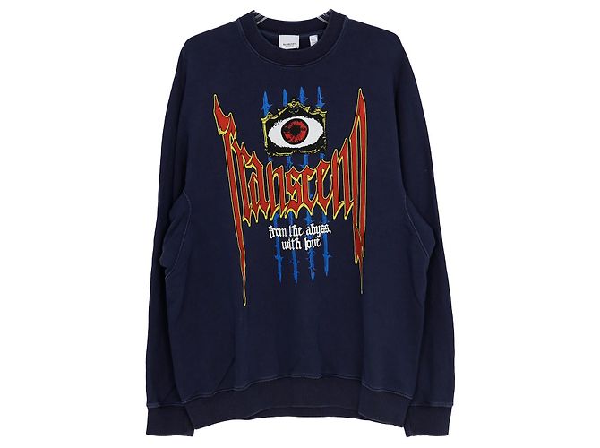 Burberry Größe des Grafik-Sweatshirts Blau