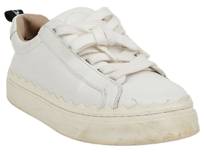 Chloé Baskets Lauren Taille Blanc