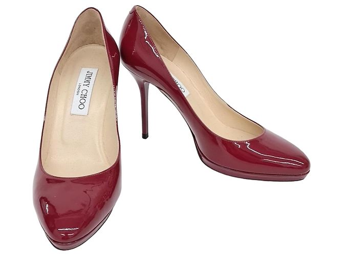 Lacklederschuhe von Jimmy Choo Rot