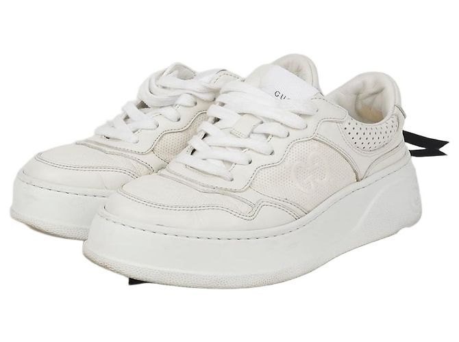 Gucci GG Präge-Sneaker Weiß