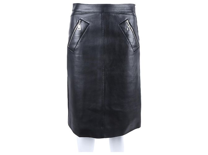 Louis Vuitton Lederrock Schwarz
