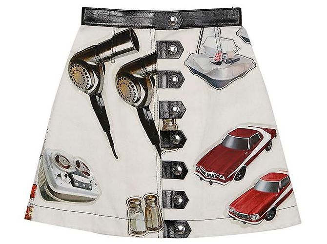 Louis Vuitton Druckrock Größe Weiß