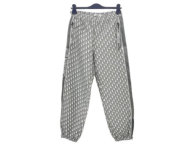 Dior Oblique Banded Pants Brown