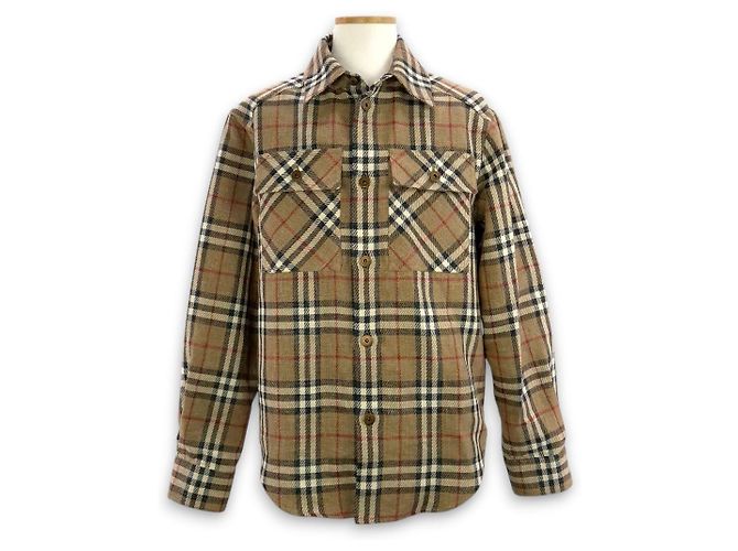Burberry Giacca Camicia Oversize Marrone 