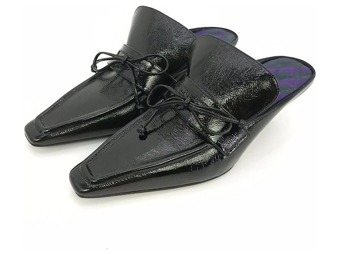 Burberry Mules Nero Pelle