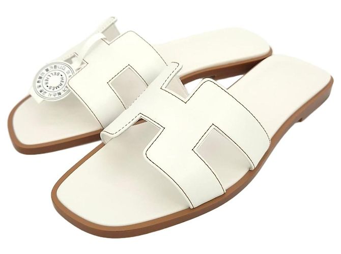 Hermès Oran Sandals White