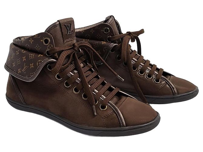 Louis Vuitton Brea Falt-Sneaker für Damen Braun
