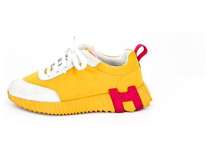 Hermès Bouncing Sneakers Mustard Yellow