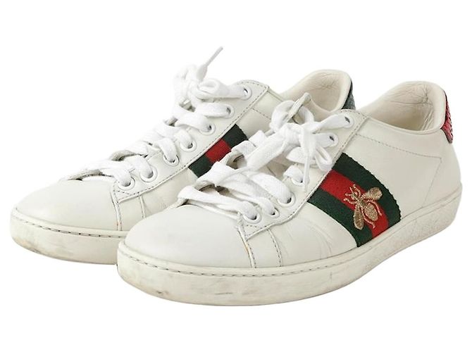 Gucci Baskets Ace Bee Taille Blanc