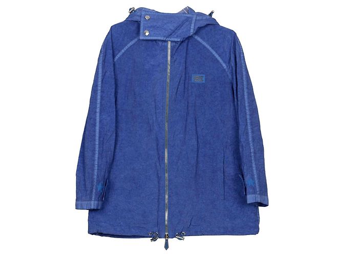 Burberry Giacca a vento con cappuccio e collo a imbuto Taglia Blu