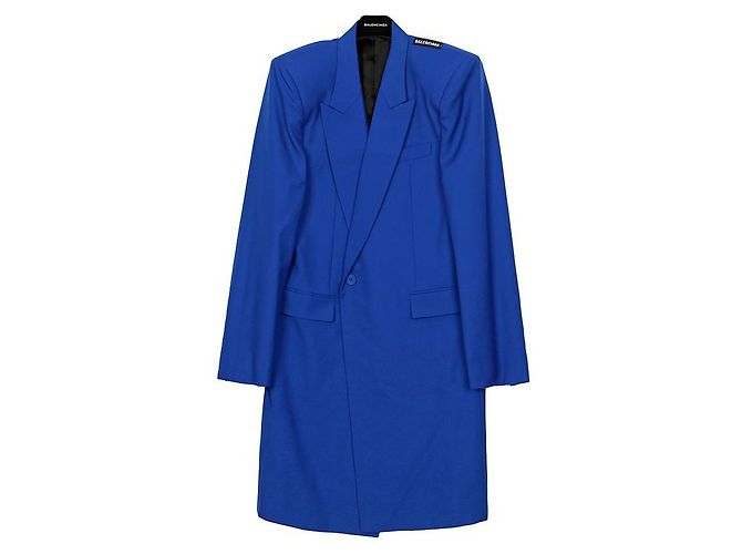 Balenciaga Shoulder Coat Size Blue