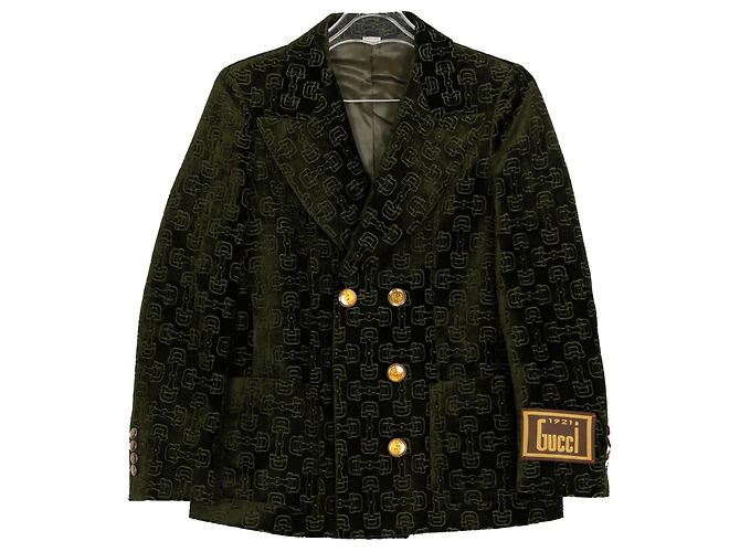 Gucci Horsebit Print Jacket Green