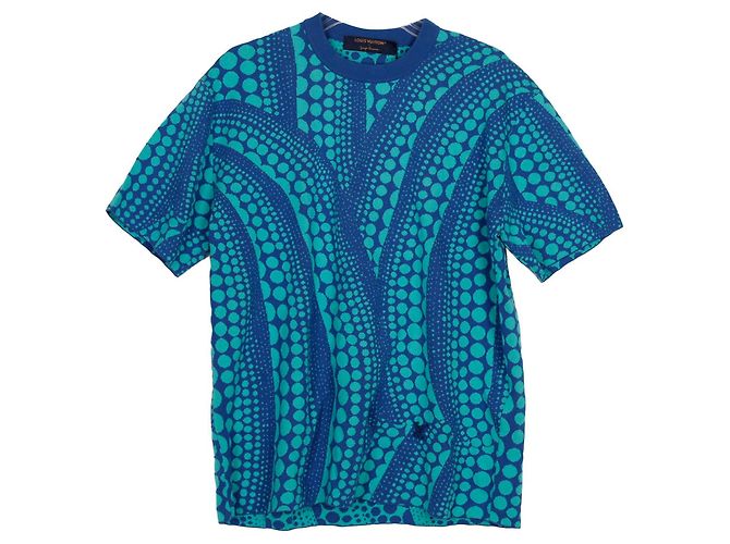 Louis Vuitton Kusama All Over Kürbis T-Shirt Größe Grün