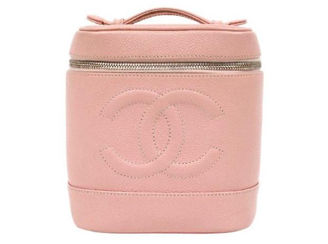 Chanel Bolsa Tote Vanity de Caviar Rosa