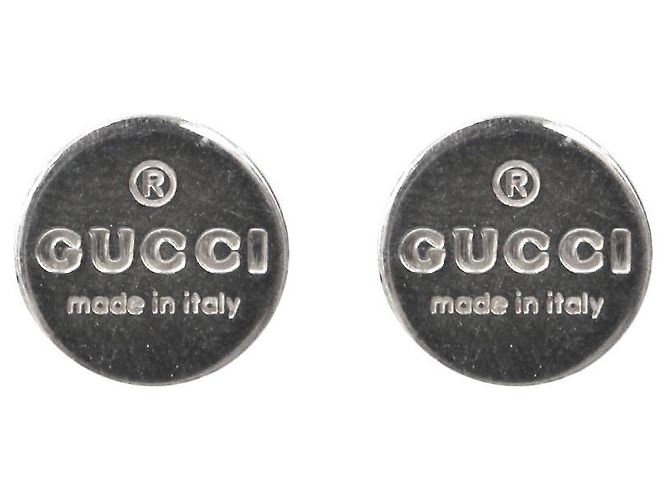 Gucci Runde Silberohrringe