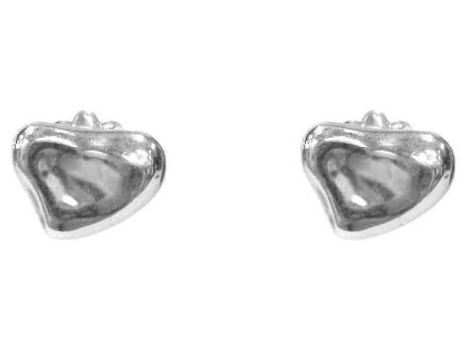 Tiffany & Co Herzhohle Silberohrringe