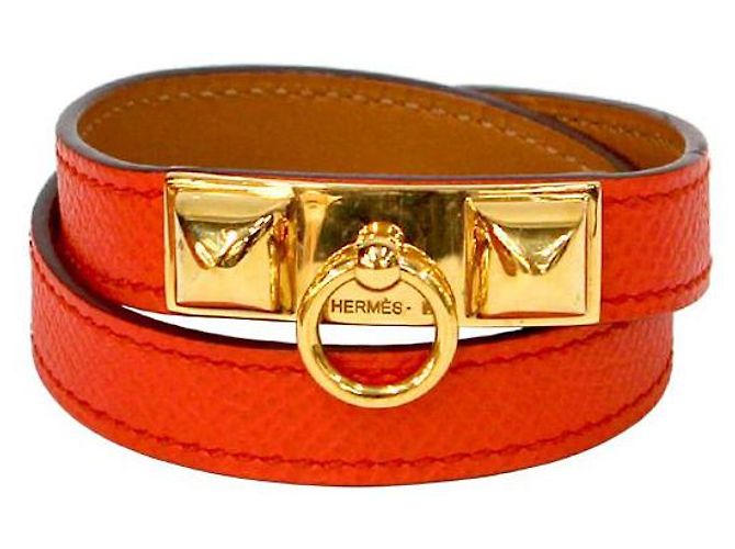 Hermès Pulseira Rival Laranja