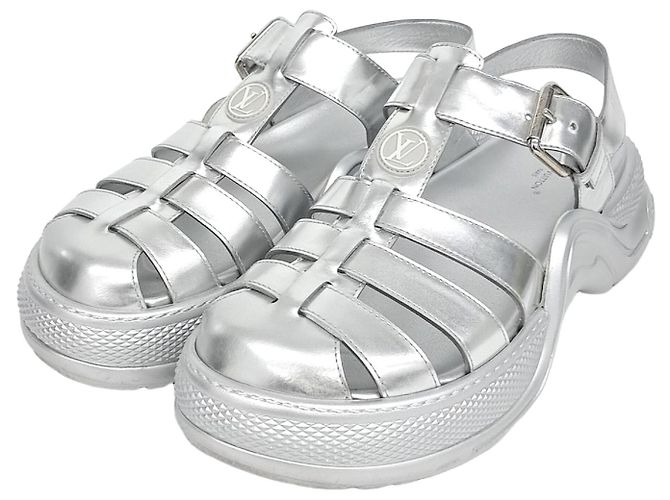 Louis Vuitton Sandalen Silber