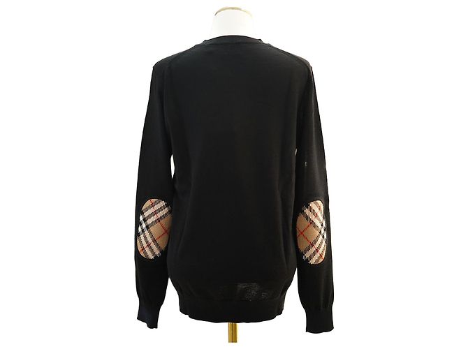 Burberry Wollpullover BEMPTON NB SCHWARZ 