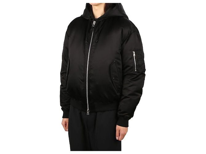Tom Ford Giacca Bomber con Cappuccio da Uomo Nero