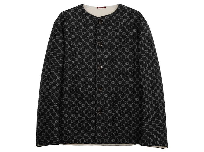 Gucci GG Pattern Jacket Brown