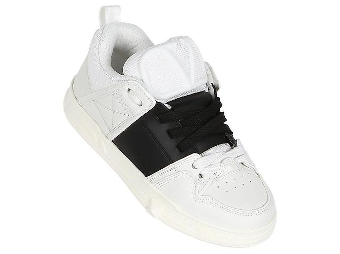 Valentino Baskets de Skate Ouvertes YPB Blanc