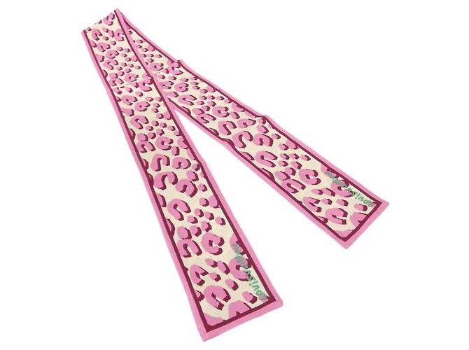 Lenços de seda rosa Louis Vuitton