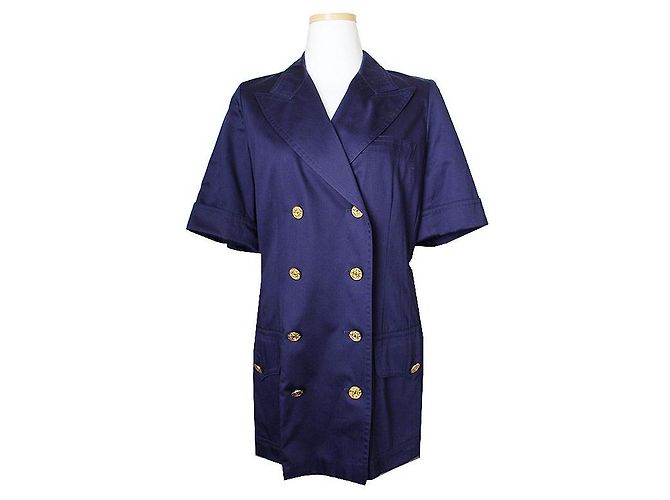 Escada Royal Blue Double Button Jacket