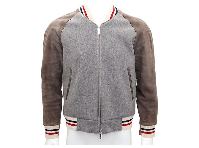 Thom Browne Giacca Bomber Marrone