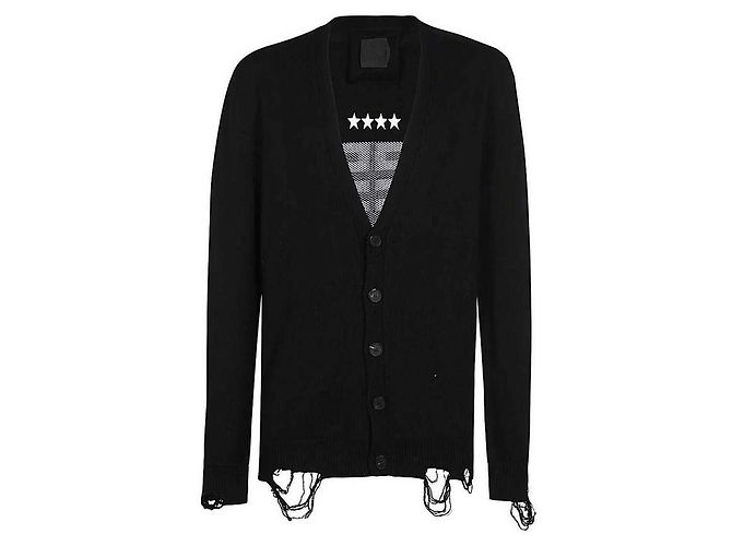 Givenchy Logo-Cardigan Schwarz 