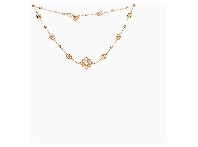 Gucci Bracciale Flora in oro rosa e diamanti D'oro