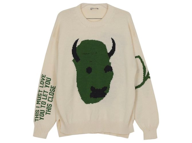 Dior Größe aus Ecru-Wollstrick Cactus Jack Weiß
