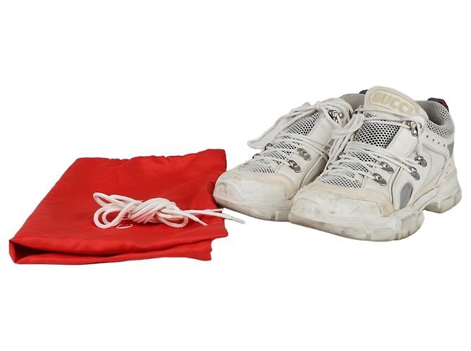 Gucci Baskets Flash Track Blanc