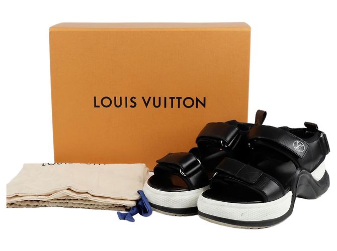 Louis Vuitton Archlight Flat Sandal Size Black